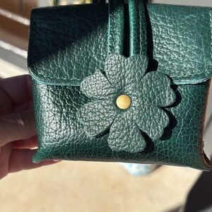 Portland Leather Goods Forest Green  wristlet